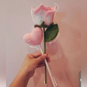 Costume made crochet roses
